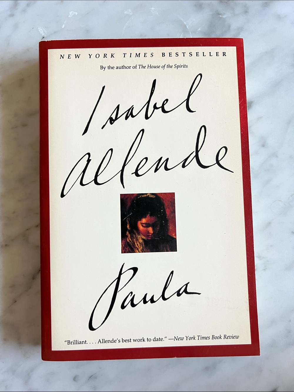 Isabel Allende "Paula" Paperback Book - Red & Cream Cover